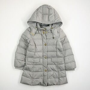 ARMANI JUNIOR Duck‎ Down Puffer Jacket Parka Preppy Luxury Winter Coat 5 A Gray